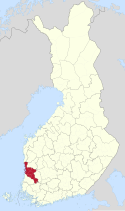 Location of Pori sub-region