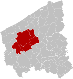 Location of the arrondissement in West Flanders