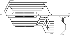 花蓮駅の配線図