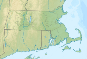 Map showing the location of Mount Greylock State Reservation