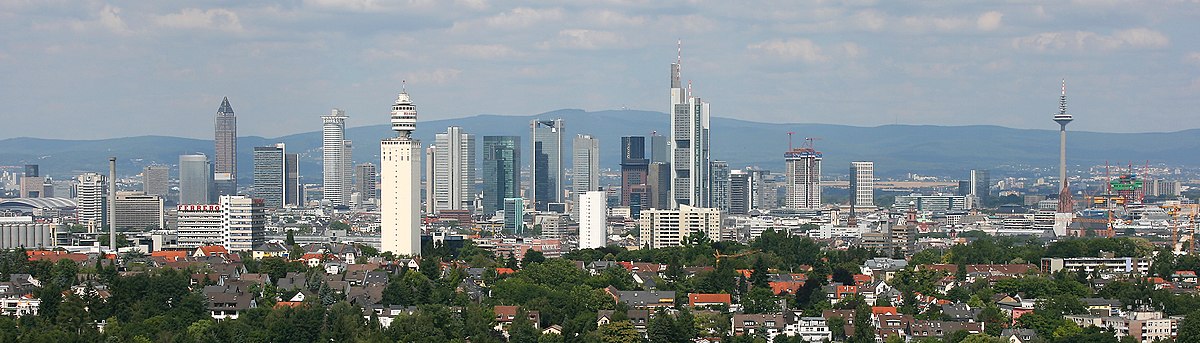 Gezicht op Frankfurt