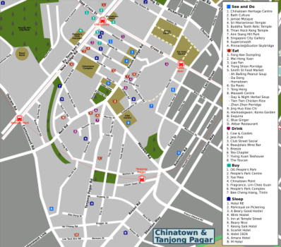 Map of Singapore/Chinatown