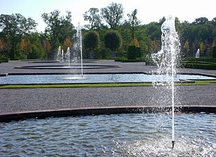 Fontänraden på Vattenparterren.