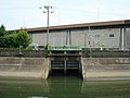 第二寝屋川小阪ポンプ場との合流口。