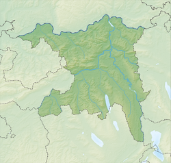 Aarau trên bản đồ Bang Aargau