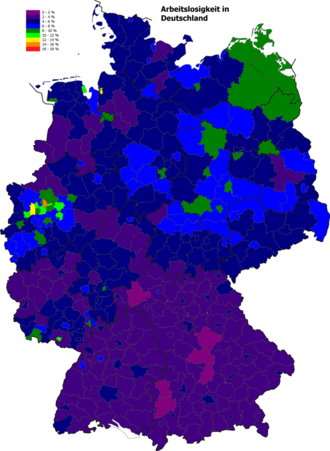 Oktober 2022 Bund: 5,3 % West: 5,0 % Ost: 6,7 %