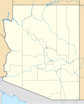 Map showing the location of Slide Rock State Park