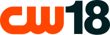 The CW logo in orange next to a black number 18 in sans-serif.