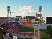 Spartak Stadium (Novosibirsk) and city surroundings