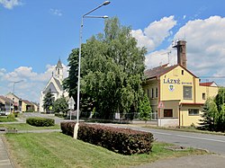 Lázně Bochoř a kostel svatého Floriána