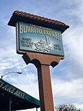 Burrito Express sign in 2020