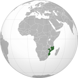 Localização de Moçambique