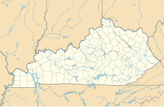 Гленвју на карти Kentucky