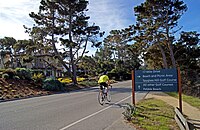 Road with Bicyclist