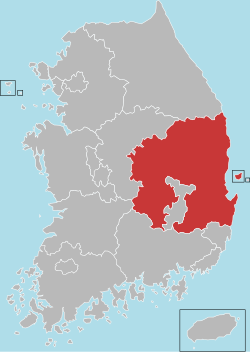 Location of North Gyeongsang Province