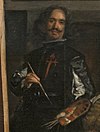 Detalle de Velázquez en Las Meninas