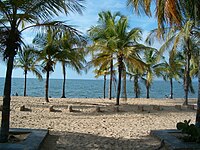 Het strand van San Luis Cumana