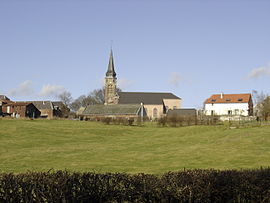 The church in Le Favril