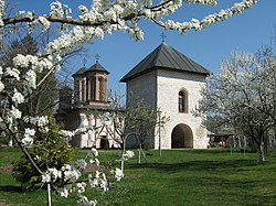 An image of Snagov Monastery in 2008