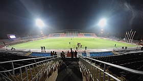 A Football match in progress