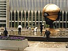 The Sphere as seen from the plaza