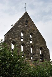 The bell tower in La Bastide-de-Bousignac