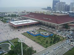 La frontière avec Macao, dit port Gongbei de Zhuhai en 2007.