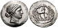 Silver tetradrachm of Cyme, 165–140 BC of Cyme