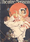 Illustrated cover for Theatre Magazine (1922)