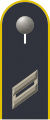 Dienstgradabzeichen eines Obergefreiten auf Schulterklappe der Jacke des Dienstanzuges für Luftwaffenuniformträger