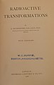 Title page to Radioactive Transformations (1906)