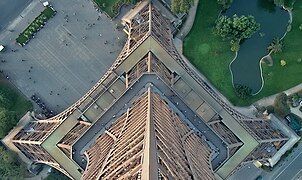 Vista desde el tercer piso hacia abajo