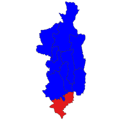 Location in Taunggyi district