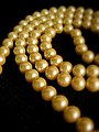 Golden pearl necklace