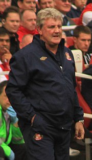 Steve Bruce als manager van Sunderland