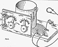 Image 27In the 1920s, the United States government publication, "Construction and Operation of a Simple Homemade Radio Receiving Outfit", showed how almost any person handy with simple tools could a build an effective crystal radio receiver. (from History of radio)