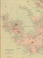 Old map of Weddell Island featuring Cove Peak (present Circum Peak)