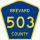 County Road 503 marker