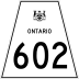 Highway 602 marker