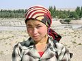 Young woman at the ruins of Melikawat