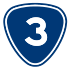 Provincial Highway 3 shield}}