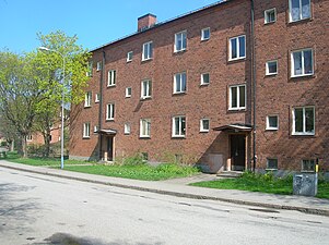 Smalhus på Tångvägen. Arkitekt Ernst Hawerman m.fl.