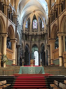 Choir of Canterbury Cathedral rebuilt by William of Sens and William the Englishman (1174–1184)