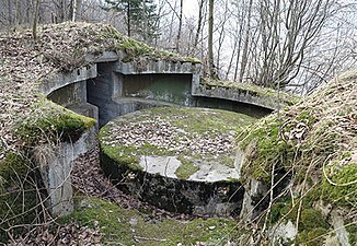 Position DCA pour un canon de 20 mm au Fort de Castels (de) (2014)