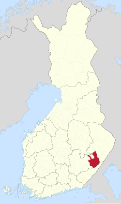 Location of Savonlinna in Finland