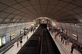 Station Abando van de metro van Bilbao