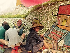 Mural restoration in 2015