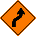 Diverted traffic to right