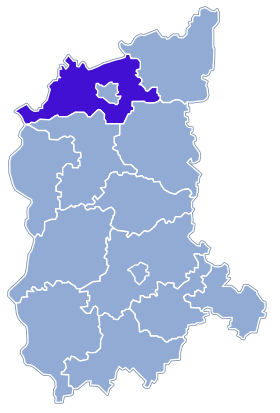 Localisation de Powiat de Gorzów