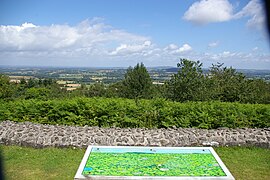 Panorama depuis le sommet du Montaigu, qui culmine à 291 mètres.